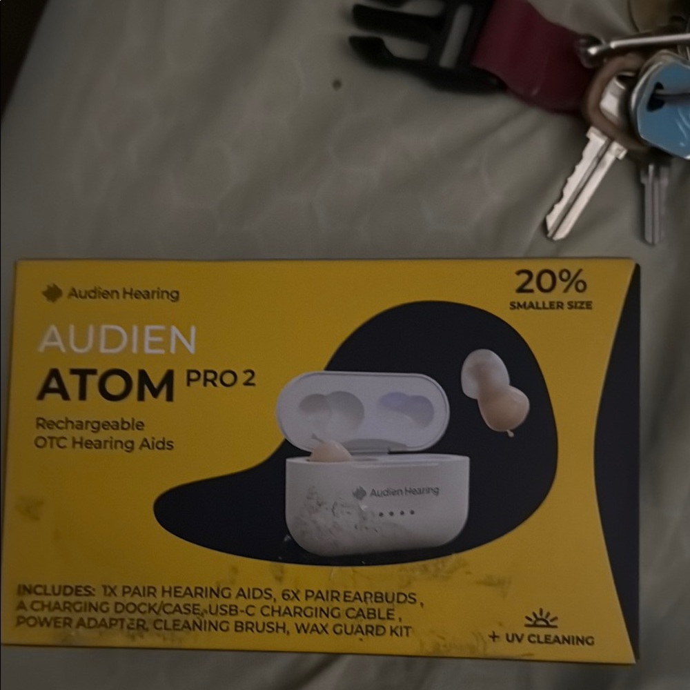 Audien Atom Pro 2 Rechargeable Hearing Aids